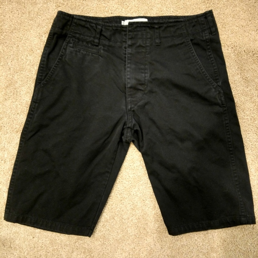 wings + horns Men's Khaki Shorts, Black, Size 29